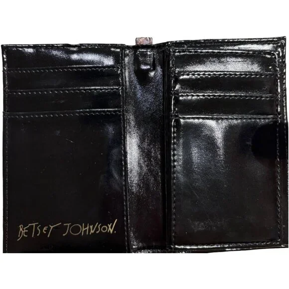 Betsey Johnson Floral Leopard Chain Print Wallet - Picture 4 of 4